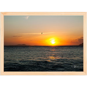 Quadro Pôr do Sol no Mar - 006 - Moldura Tradicional Crua