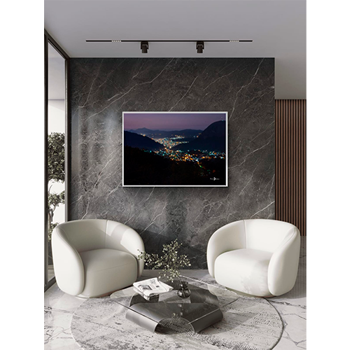 Quadro Cidade Noturna - 019 - Moldura Filete Branco - Imagem 9