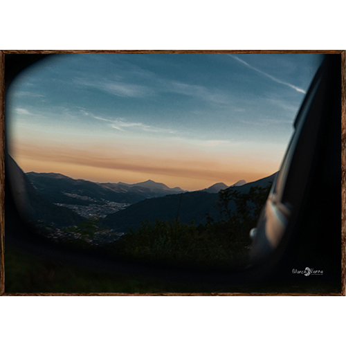 Quadro Retrovisor - 036 - Moldura Filete Tabaco